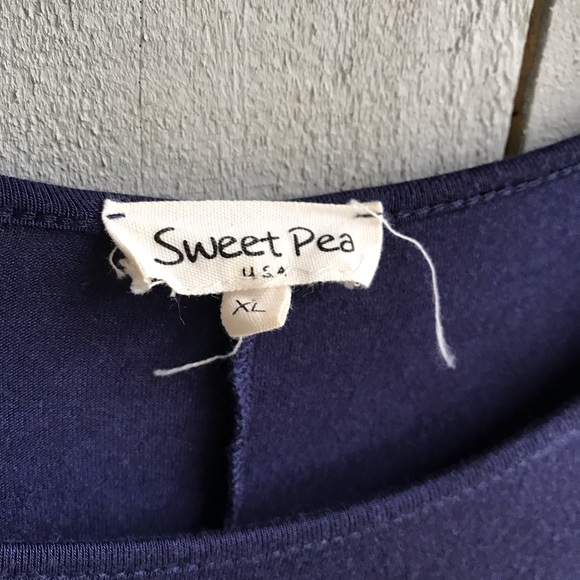 Navy Blue Boutique Dress - Picture 3 of 6